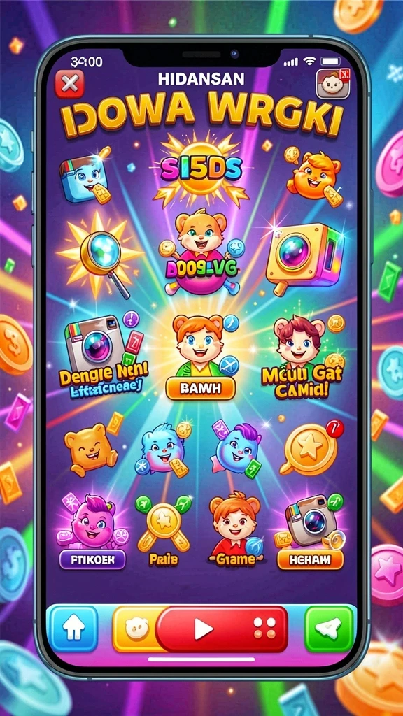 Tampilan awal aplikasi 555ZK yang menarik.