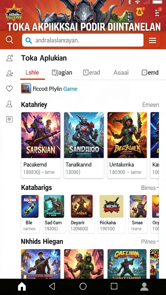 Pengaturan karakter yang dapat dipilih sesuai selera.