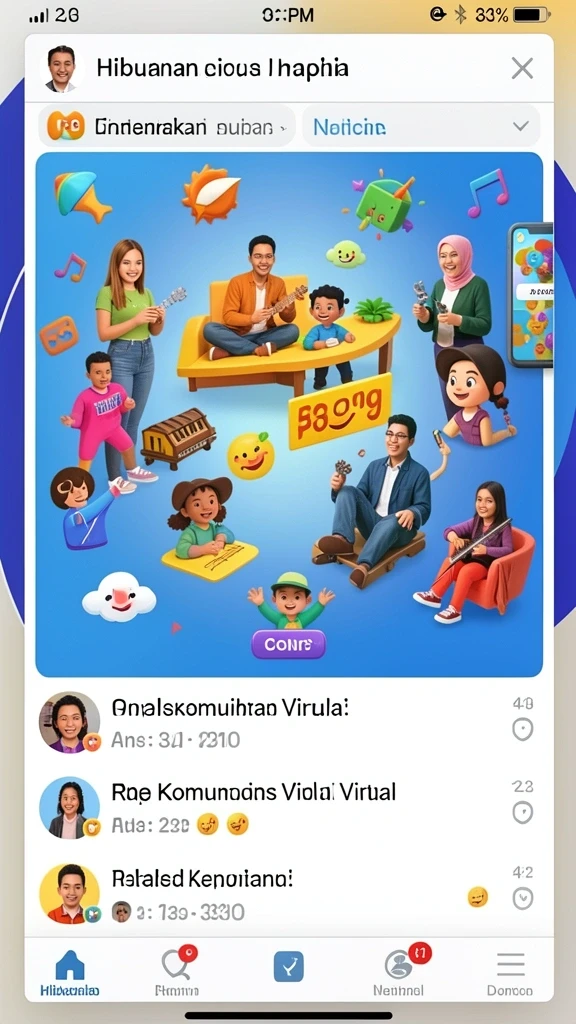 Tampilan antarmuka yang menarik dan user-friendly.