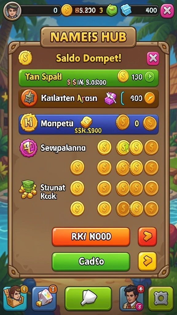 Tampilan antarmuka pengguna yang intuitif dan menarik.