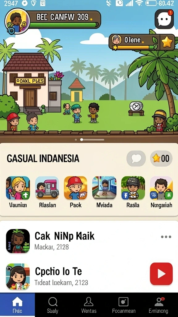 Tangkapan layar tantangan harian yang seru dan menantang.