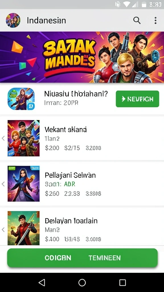 Pemandangan grafis yang memukau dalam DENTOTO.