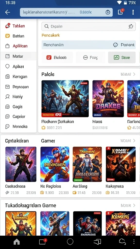 Grafik memukau dalam setiap permainan.