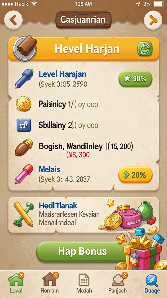 Mode permainan yang beragam dan seru untuk dimainkan.