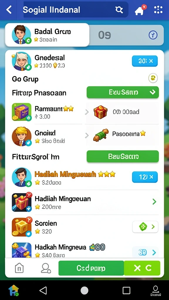 Tampilan antarmuka yang menarik dan mudah navigasi.