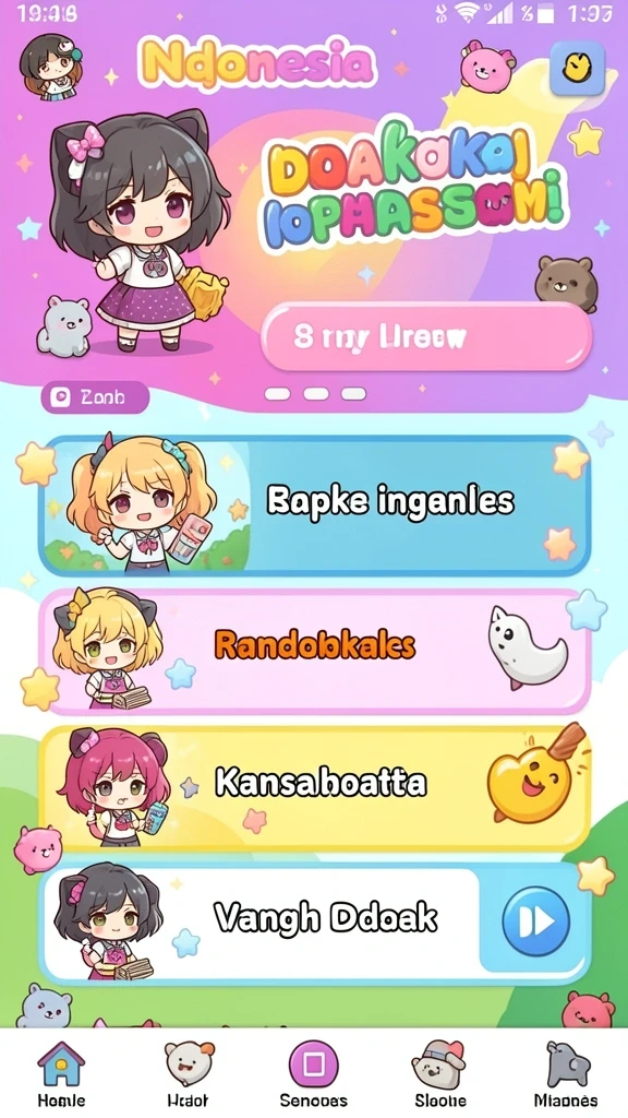Pemandangan indah dari level pertama game.