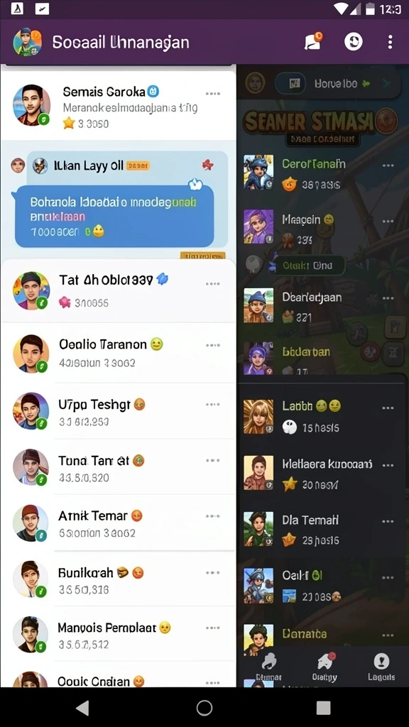 Tampilan antarmuka yang menarik.