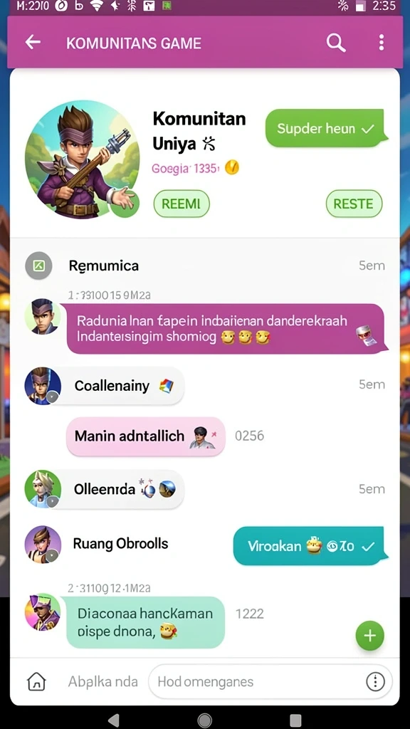 Karakter-karakter unik yang bisa dikustomisasi sesuai selera.