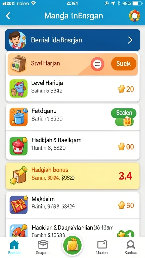 Fitur obrolan yang memungkinkan interaksi antar pemain.