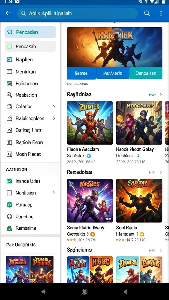 Tampilan antarmuka yang menarik dan mudah digunakan.