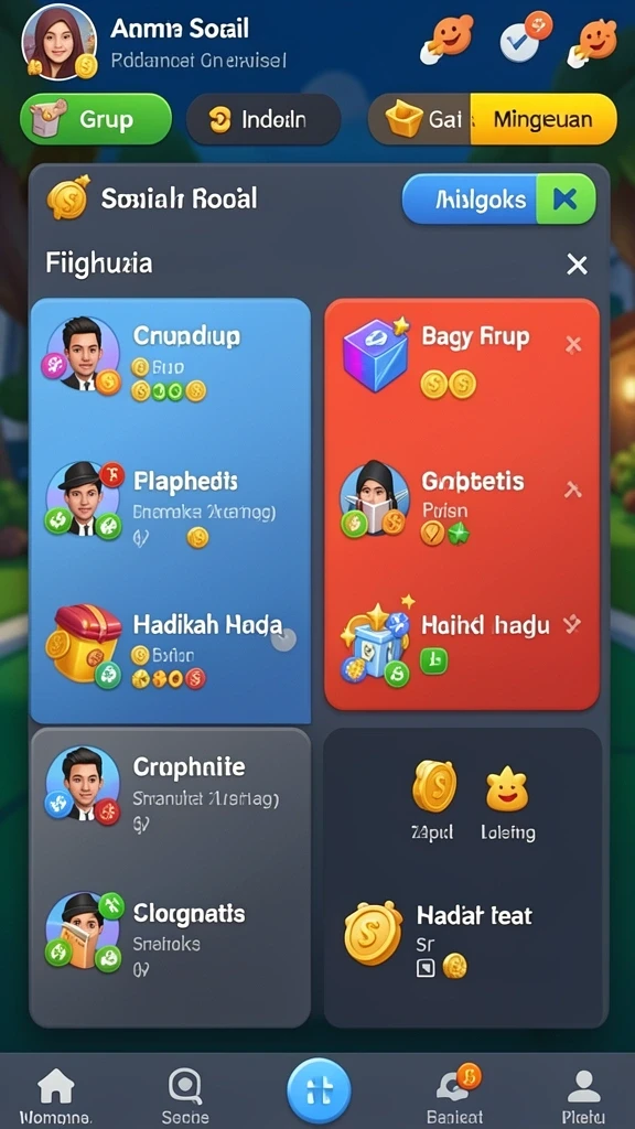Gameplay seru dengan berbagai pilihan karakter.