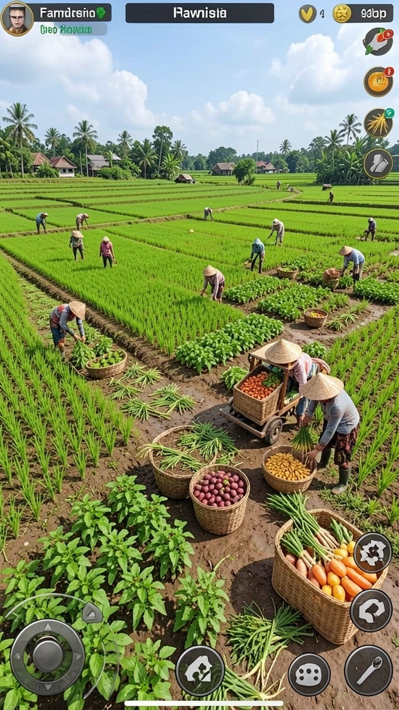 Lingkungan balap yang menarik dan penuh warna.
