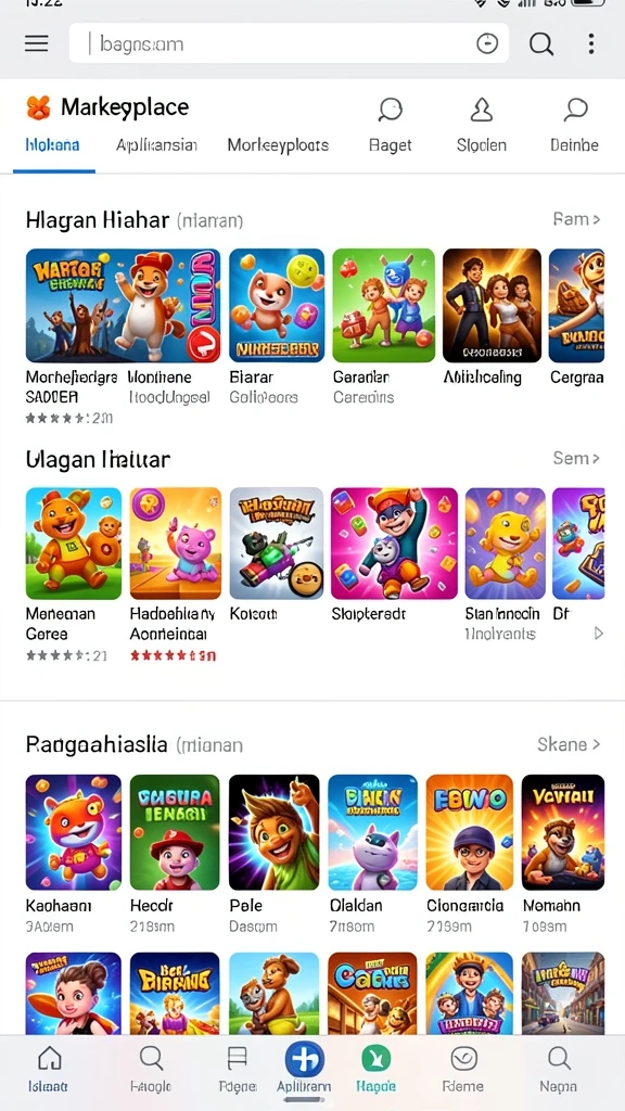 Tampilan grafis planet yang menakjubkan.