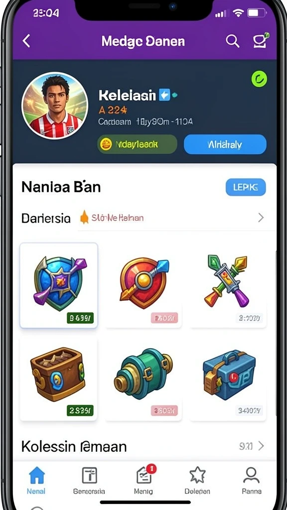 Tampilan awal yang menarik dan sederhana.