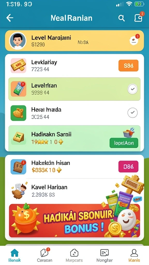 Tampilan antarmuka yang menarik dan user-friendly.