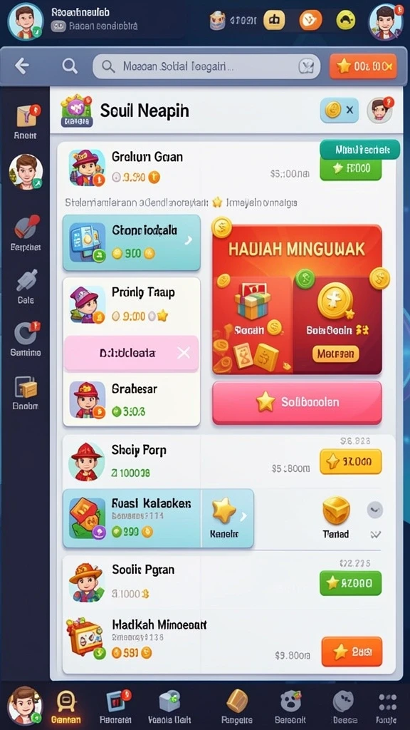 Tampilan antarmuka yang menarik dan user-friendly.