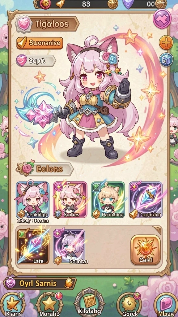 Tampilan awal game dengan grafis yang memukau.