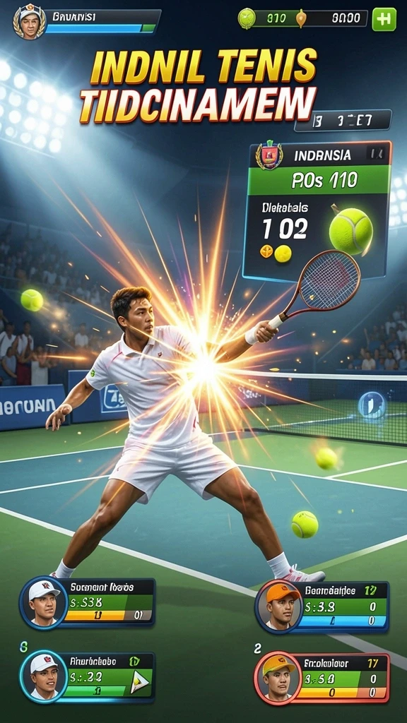 Tampilan utama game dengan karakter pilihan.