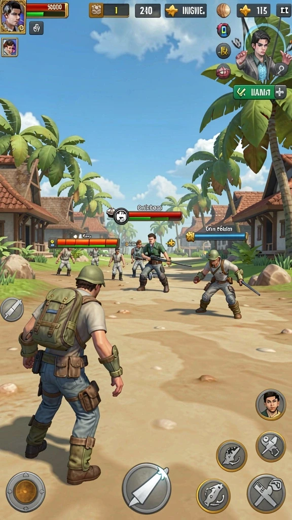 Tangkapan layar menampilkan gameplay seru di level awal.