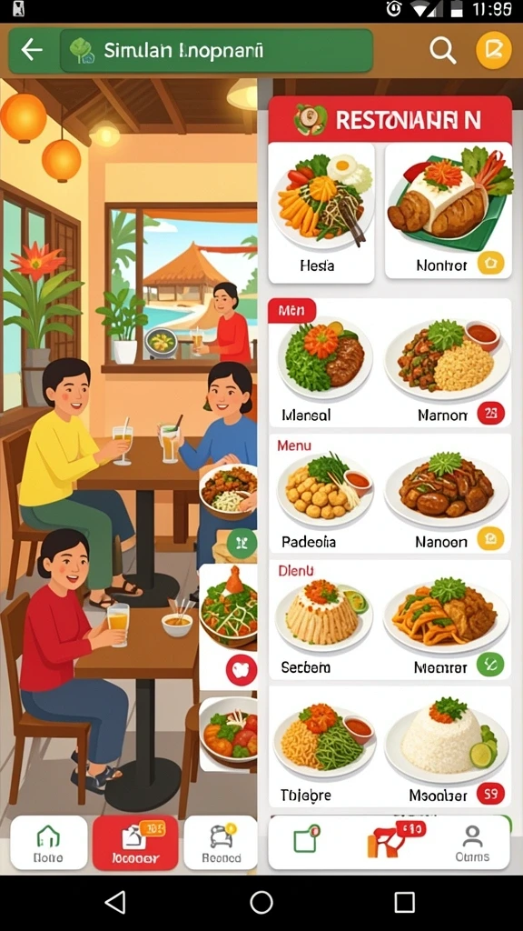 Tampilan antarmuka yang menarik dan user-friendly.