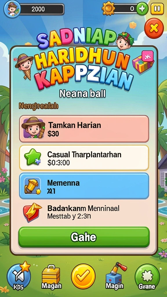 Tangkapan layar memperlihatkan tampilan menu dengan berbagai opsi kustomisasi.